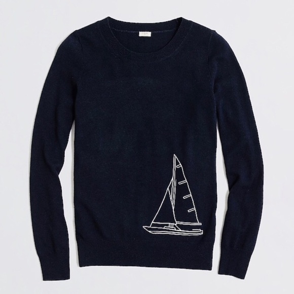 J. Crew Sweaters - J. Crew sweater with embroidered sailboat